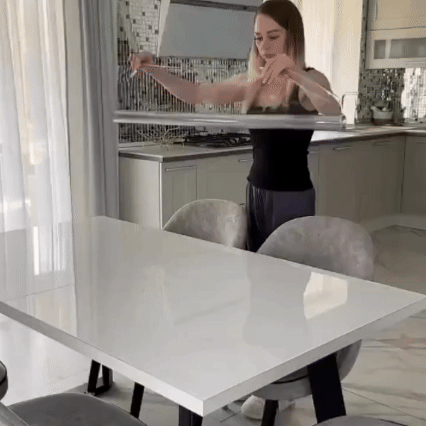 Față de Masă din Silicon Transparentă – 90cm x 150cm