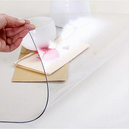Față de Masă din Silicon Transparentă – 90cm x 150cm