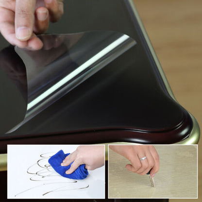 Față de Masă din Silicon Transparentă – 90cm x 150cm