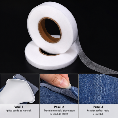 1+1 Cadou – Bandă Termoadezivă Premium pentru Tiv, Scurtat și Ajustat Materiale