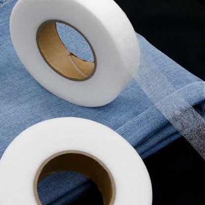 1+1 Cadou (3cm x 25m) X 2 – Bandă Termoadezivă Premium pentru Tiv, Scurtat și Ajustat Materiale