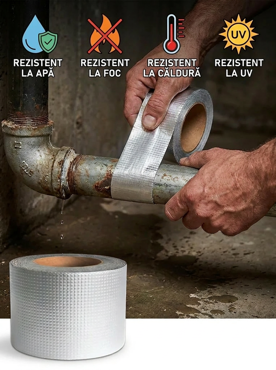Bandă de etanșare impermeabilă – Rezistentă la apă, foc și UV