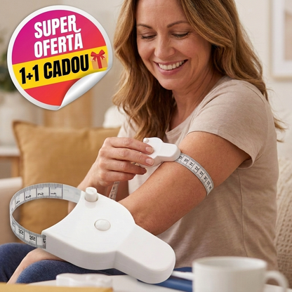 1 + 1 CADOU Metru retractabil cu buton pentru măsurători precise, 150 cm